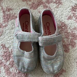 Cienta rainbow glitter sneakers